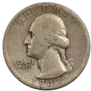 1948 -D Washington Quarter 25c - VG Very Good Condition (SP)