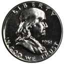 1951 Franklin half dollar Gem 90% Silver Proof