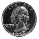 1952 Washington Quarter Proof 90% Silver Gem Brilliant US Coin