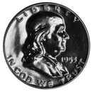 1953 Franklin half dollar Gem 90% Silver Proof
