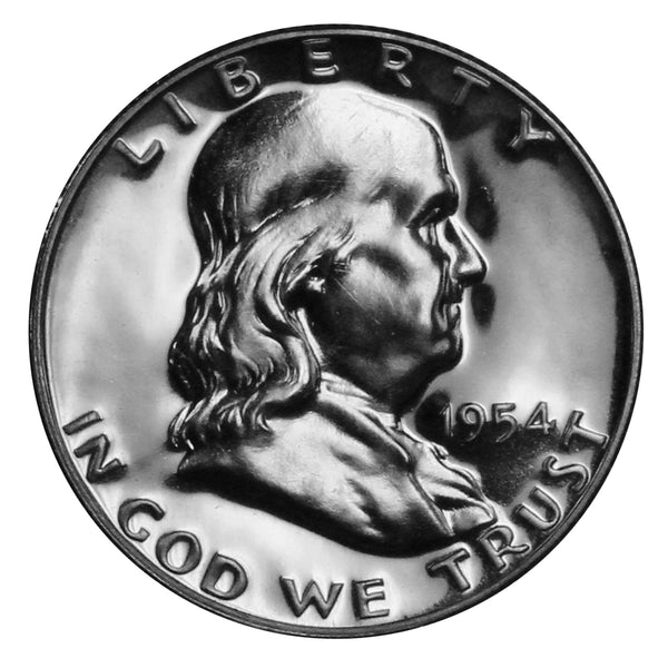 1954 Franklin half dollar Gem 90% Silver Proof