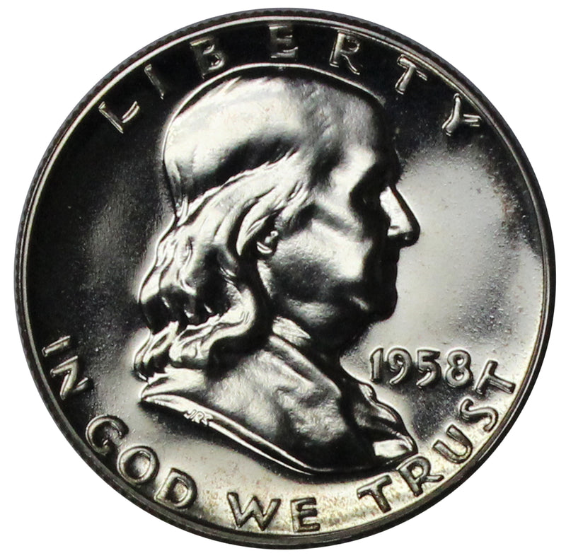 1958 Franklin half dollar Gem 90% Silver Proof