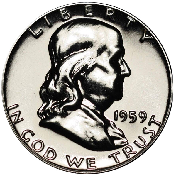 1959 Franklin half dollar Gem 90% Silver Proof