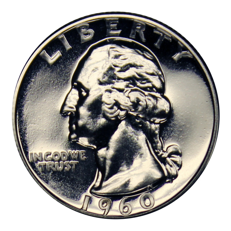1960 Washington Quarter Proof 90% Silver Gem Brilliant US Coin