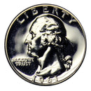 1961 Washington Quarter Proof 90% Silver Gem Brilliant US Coin
