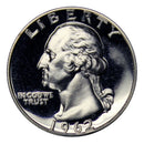 1962 Washington Quarter Proof 90% Silver Gem Brilliant US Coin