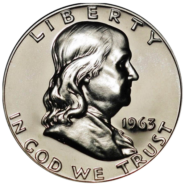 1963 Franklin half dollar Gem 90% Silver Proof