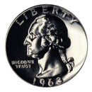 1963 Washington Quarter Proof 90% Silver Gem Brilliant US Coin