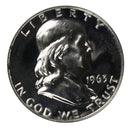 1963 Franklin half dollar Gem 90% Silver Proof