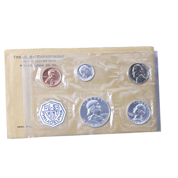 1963 Silver Proof Set (OGP) 5 coins