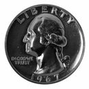 1965-1967 SMS Washington Quarter Run CN-Clad 3 Coins