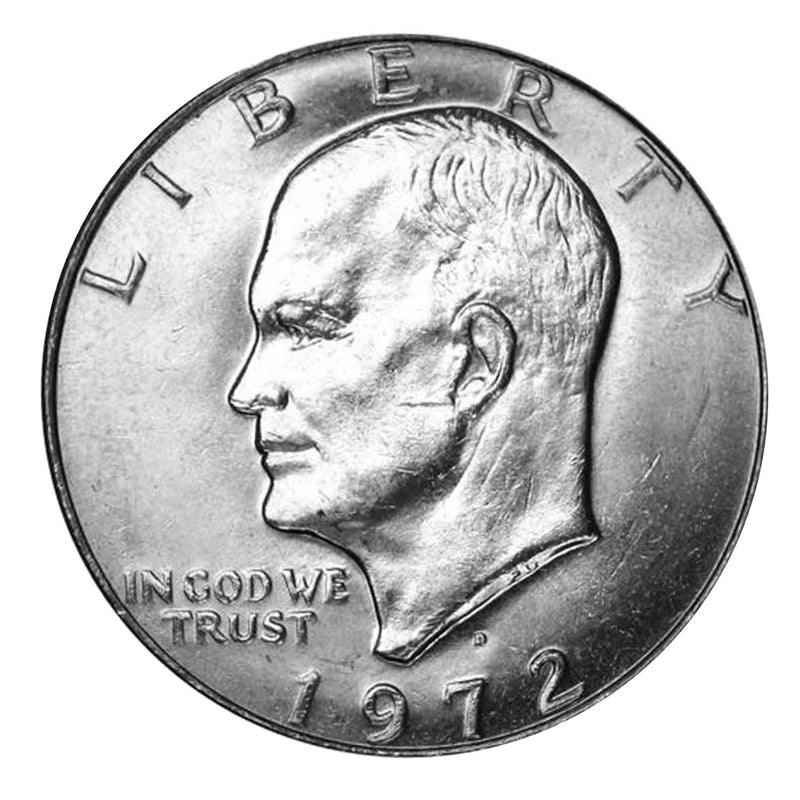 1972 D Eisenhower Dollar BU Roll CN-Clad (20 Coins)