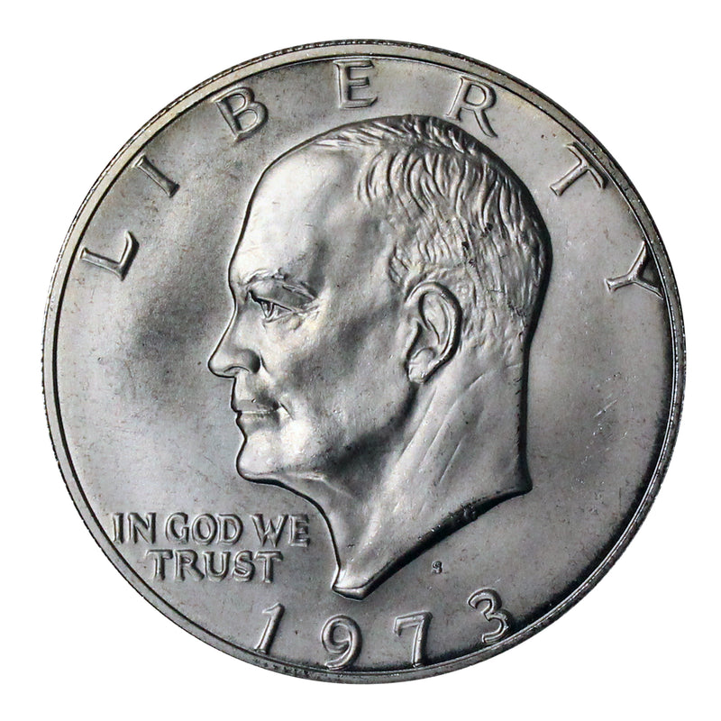 1973 S Eisenhower Dollar 40% Silver Gem BU