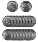 1976 D Eisenhower Dollar BU Roll CN-Clad (20 Coins) Type 2