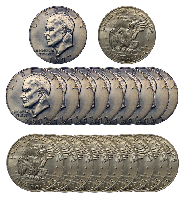 1977 P Eisenhower Dollar BU Roll CN-Clad (20 Coins)