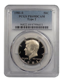 1981 -S Kennedy Proof Half Dollar Type 2 DCAM PCGS PR69