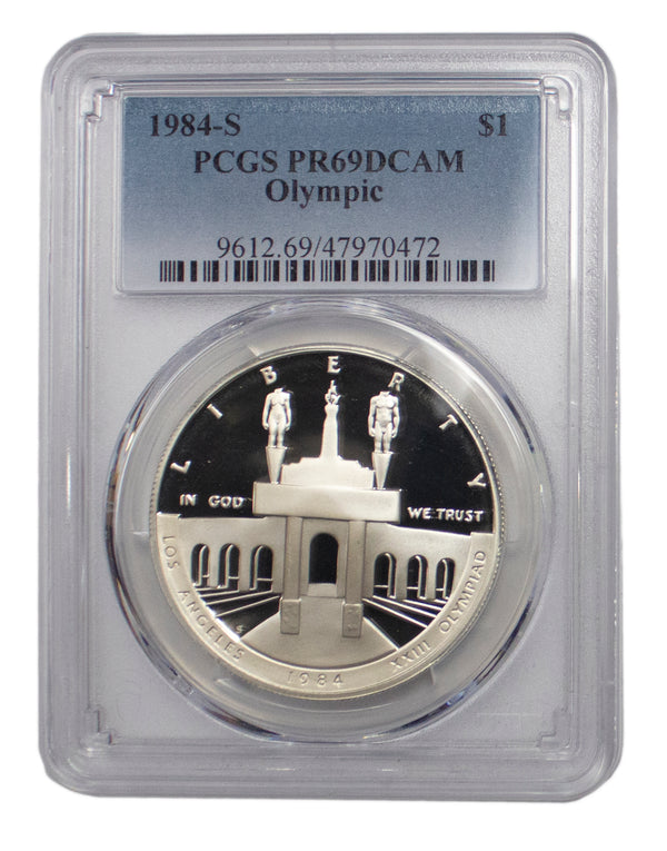 1984 -S Olympic Proof Commemorative Silver Dollar PCGS DCAM PR69