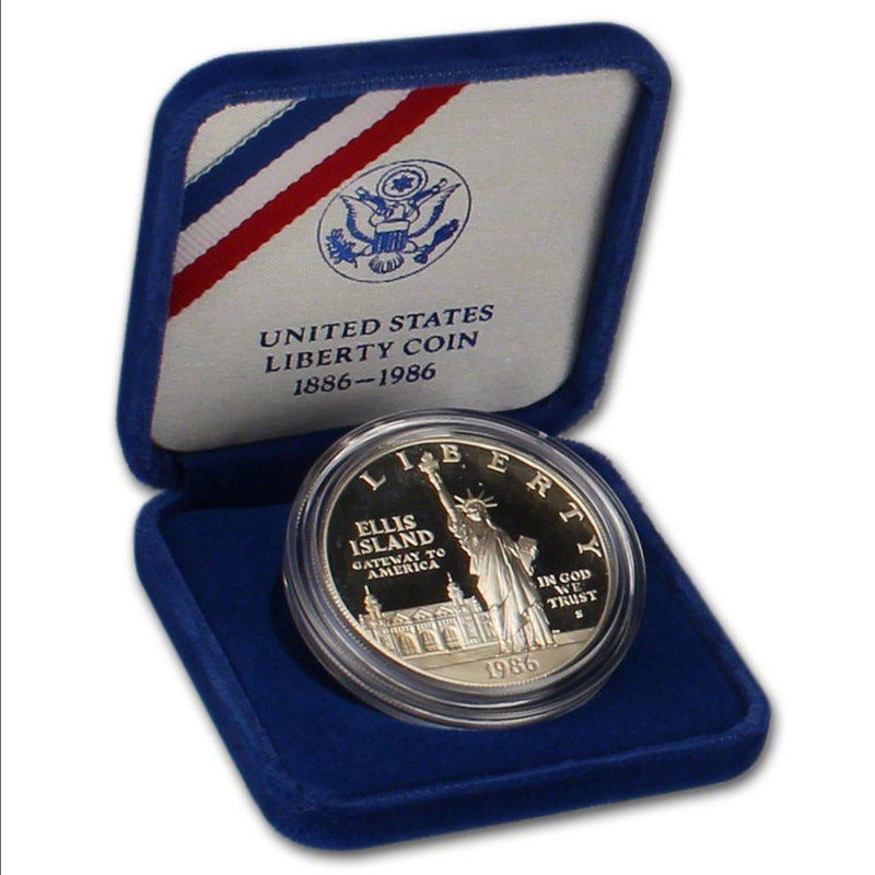 1986-2 Statue of Liberty Proof Commemorative Dollar 90% Silver OGP