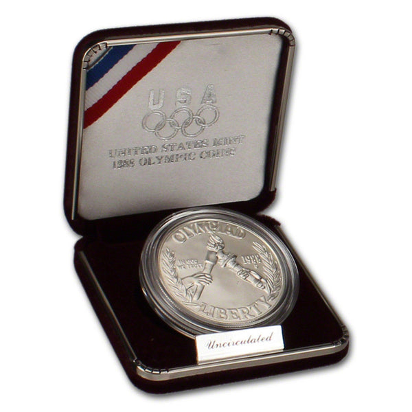 1988-S Olympic Proof Commemorative Dollar 90% Silver OGP