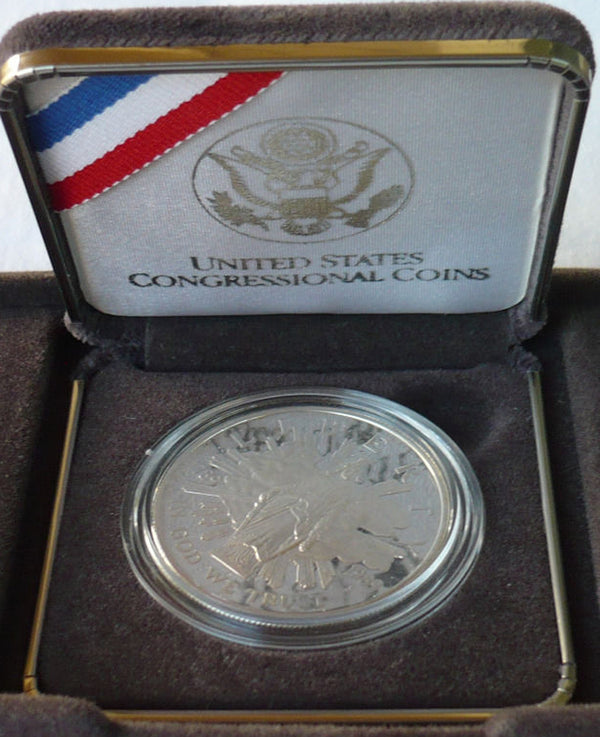1989-S Congressional Proof Commemorative Dollar 90% Silver OGP