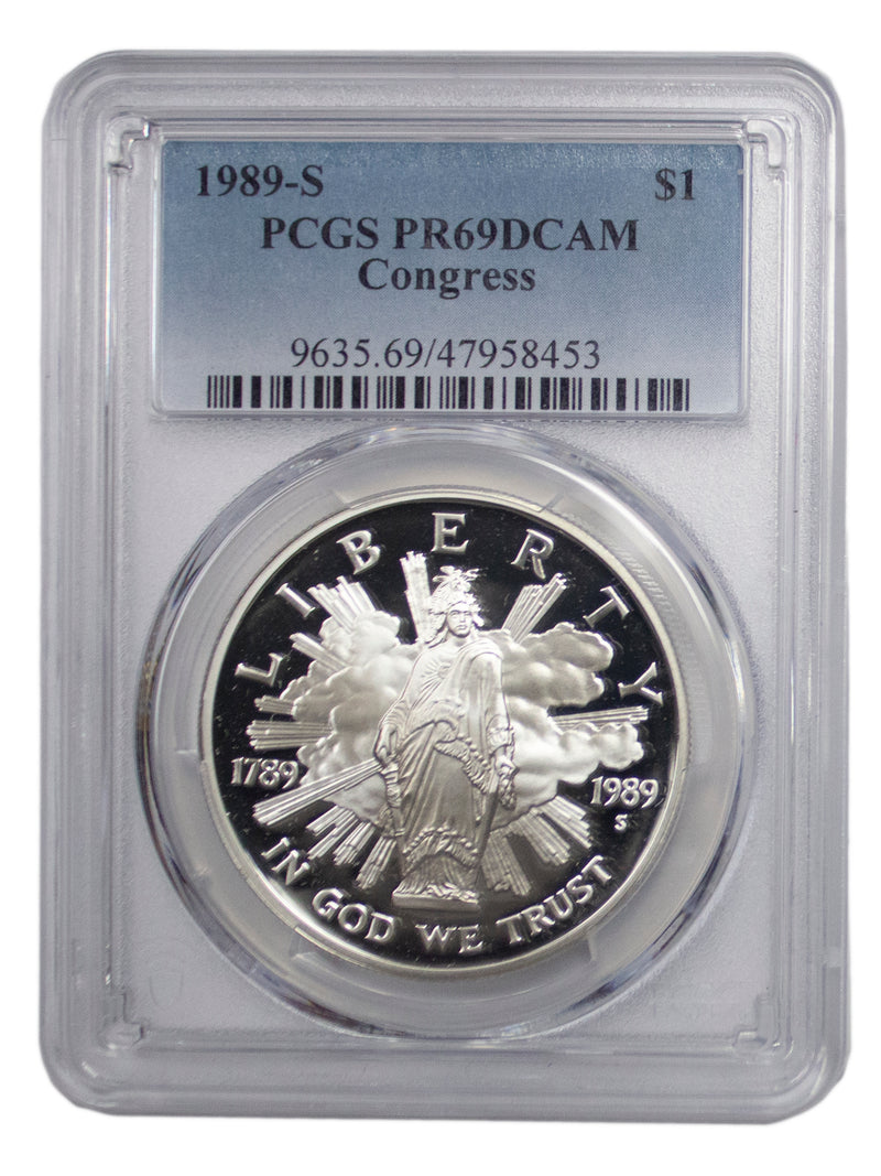 1989 -S Congress Proof Commemorative Silver Dollar PCGS DCAM PR69