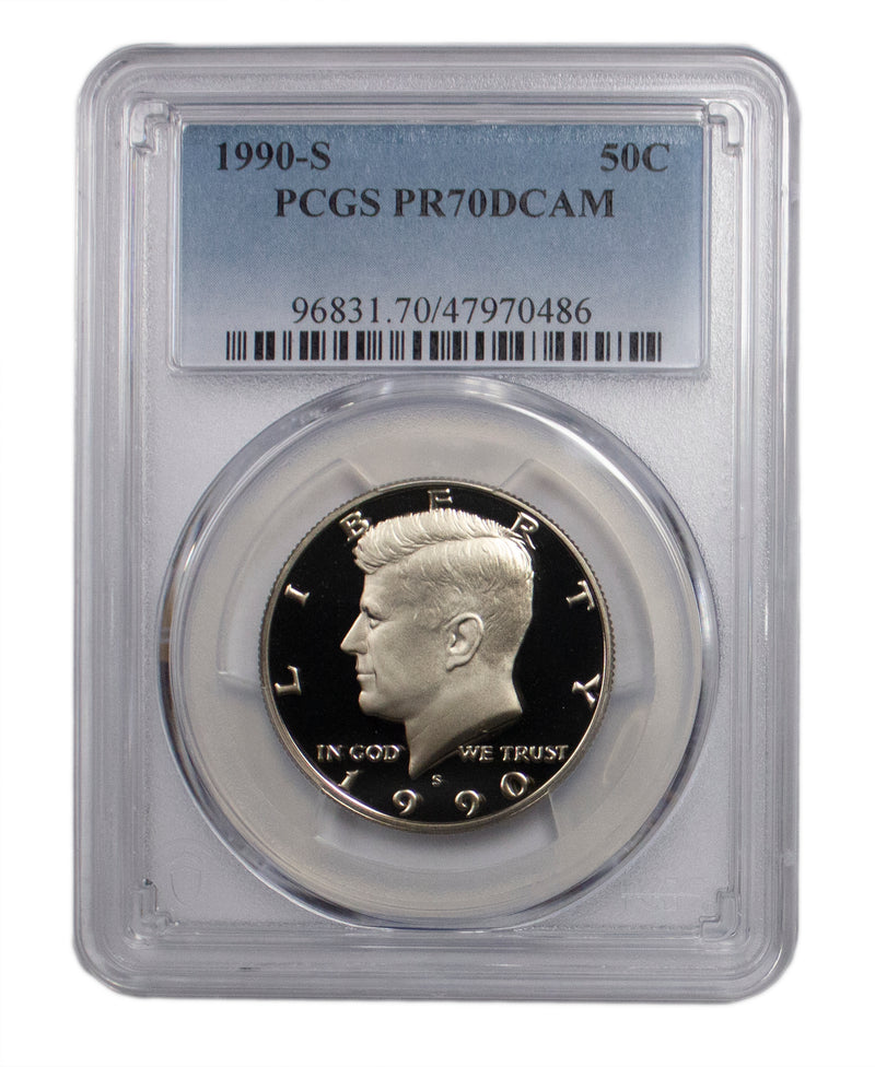 1990 -S Kennedy Proof Half Dollar DCAM PCGS PR70