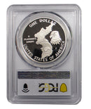 1991 -P Korea Proof Commemorative Silver Dollar PCGS DCAM PR70