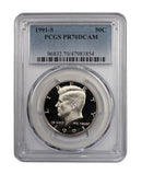 1991 -S CN-Clad Kennedy 50c Half Dollar Proof DCAM PCGS PR70