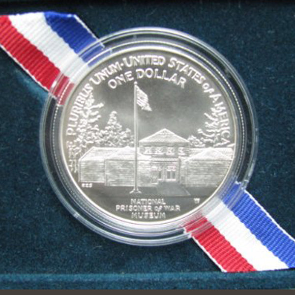 1994-P POW Proof Commemorative Dollar 90% Silver OGP