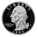 1992 - 1998 S Quarter Cameo Proof Roll 90% Silver ( 40 Coins ) Random Mix