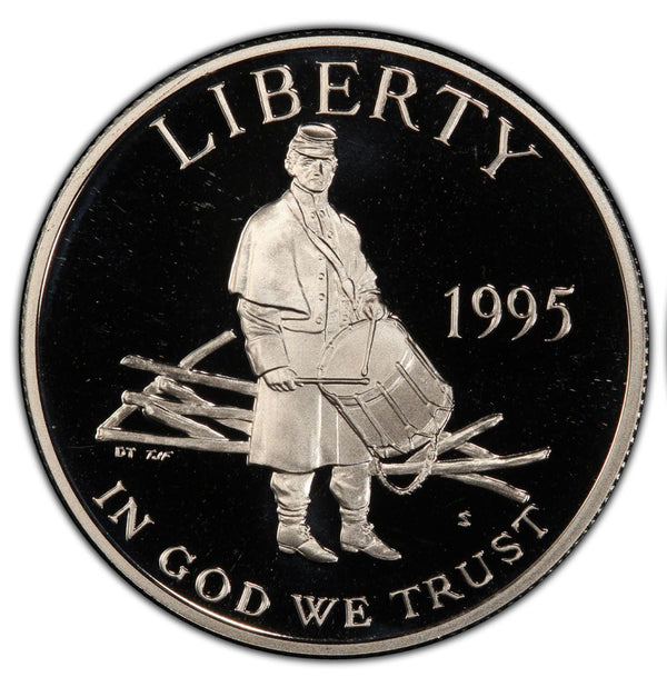 1995-S Civil War Proof Commemorative Half Dollar Clad OGP