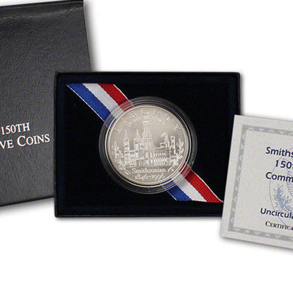 1996-D Smithsonian Uncirculated Commemorative Dollar 90% Silver OGP