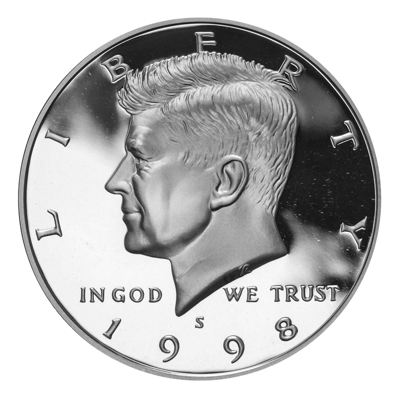 1998 S Kennedy Half Dollar 90% Silver Proof