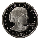 1999 P Susan B Anthony Dollar Gem DCAM Proof CN-Clad