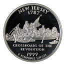 1999 S State Quarter New Jersey Gem Deep Cameo Proof 90% Silver
