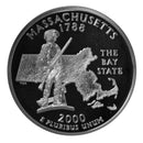 2000 S State Quarter Gem Deep Cameo Proof Roll CN-Clad (40 Coins)