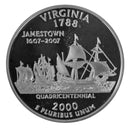 2000 S State Quarter Virgina Gem Deep Cameo Proof CN-Clad
