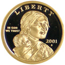 2001 S Sacagawea Dollar American Indian Gem Cameo Proof