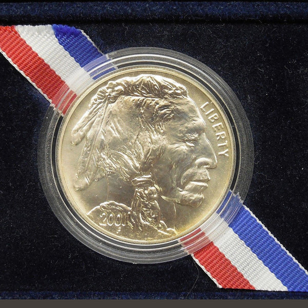 2001-D Buffalo Uncirculated Commemorative Dollar 90% Silver OGP