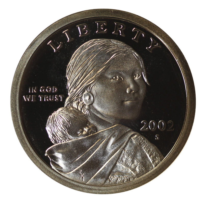 2002 S Sacagawea Dollar Gem Deep Cameo Proof Roll (20 Coins)