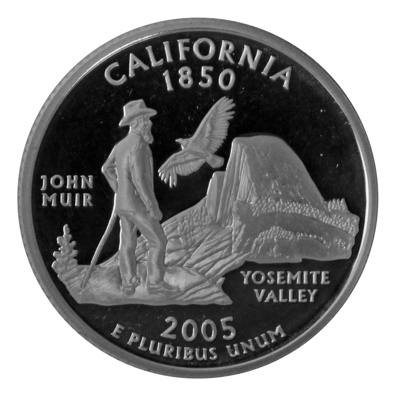 2005 S State Quarter California Gem Deep Cameo Proof 90% Silver