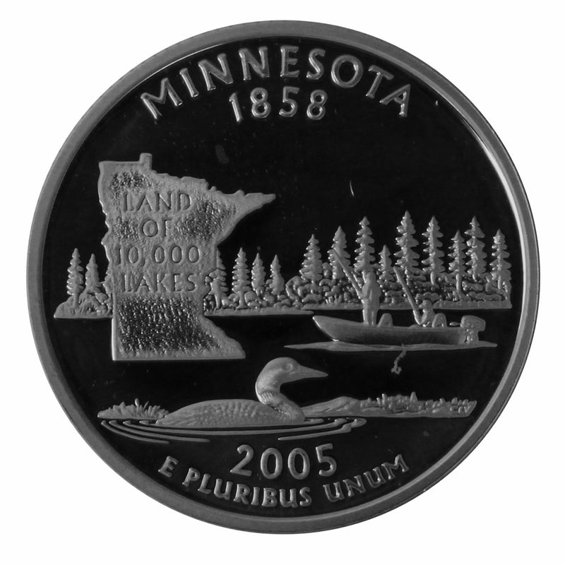 2005 S State Quarter Minnesota Gem Deep Cameo Proof CN-Clad