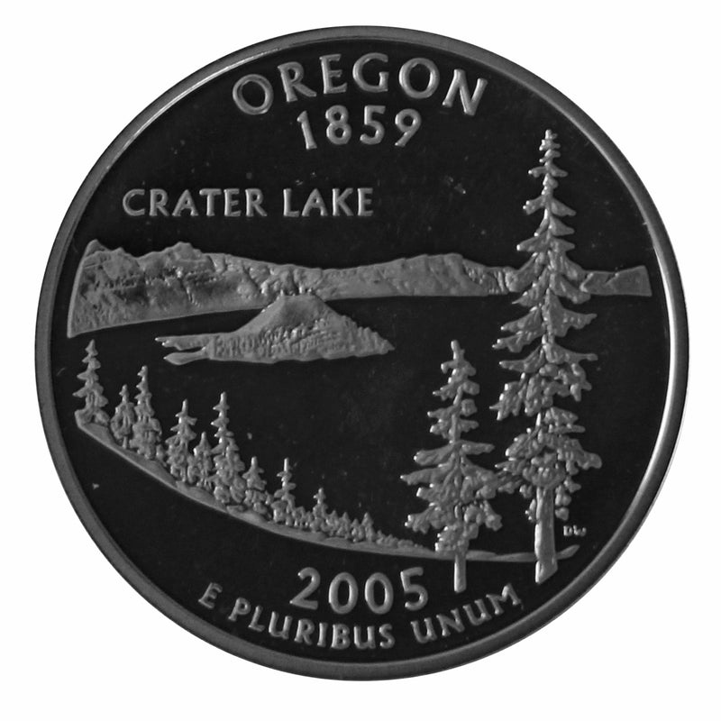 2005 S State Quarter Oregon Gem Deep Cameo Proof CN-Clad
