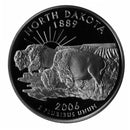 2006 S North Dakota State Quarter Proof Roll CN-Clad (40 Coins)