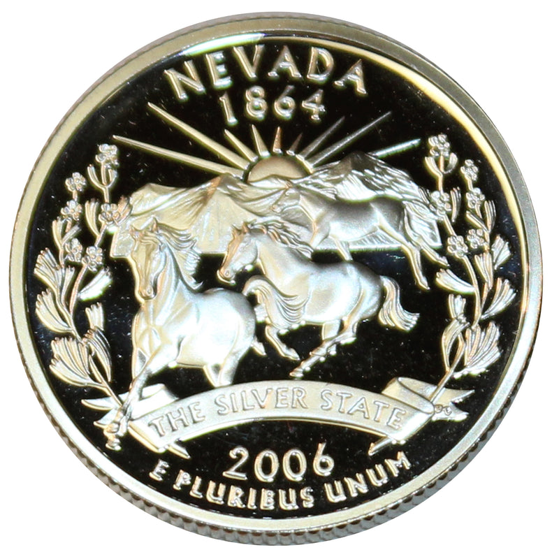 2006 S State Quarter Gem Deep Cameo Proof Roll CN-Clad (40 Coins)