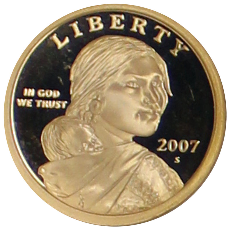 2007 S Sacagawea Dollar American Indian Gem Cameo Proof