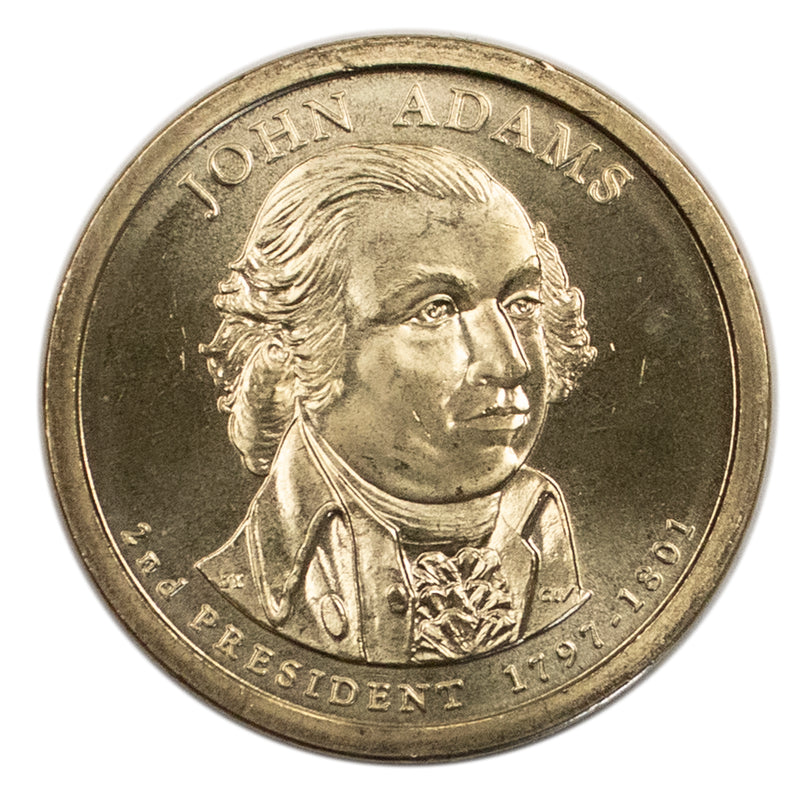 2007 John Adams Presidential Dollar Bank Roll Sealed BU Clad 25 US Coin