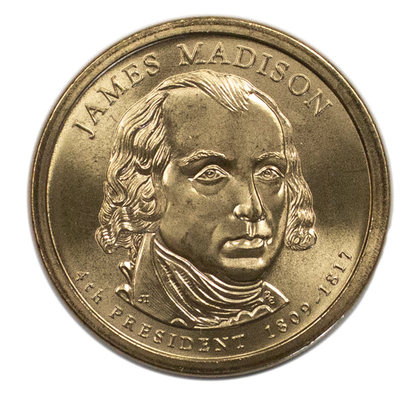 2007 -D James Madison Presidential Dollar BU Clad US Coin