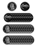 2007 S Washington State Quarter Proof Roll 90% Silver (40 Coins)