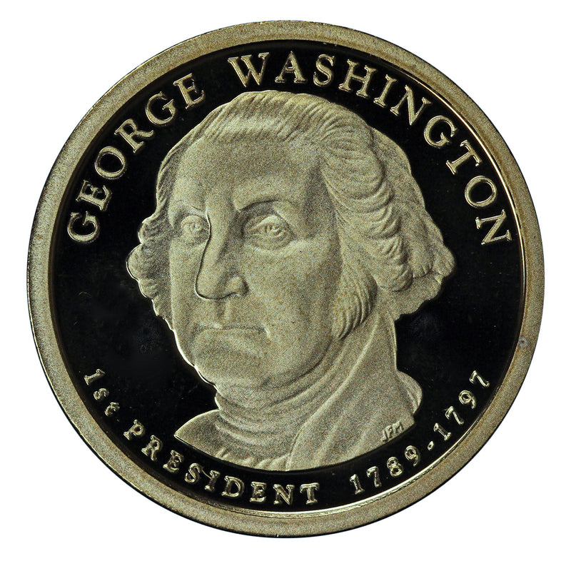 2007-S George Washington Presidential Proof Dollar Gem Deep Cameo US Coin
